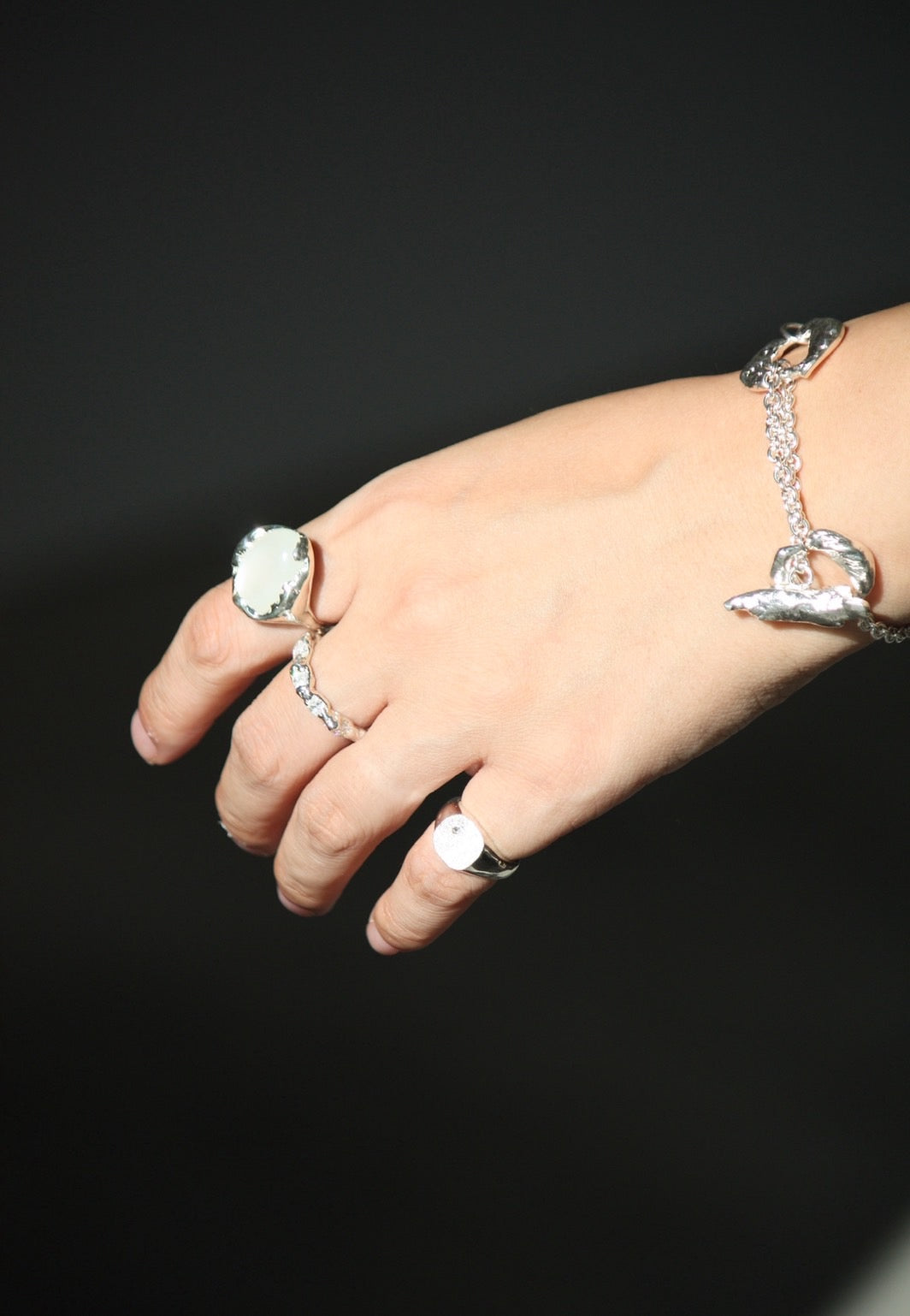 Diamond signet ring