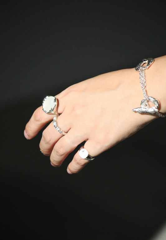 Diamond signet ring