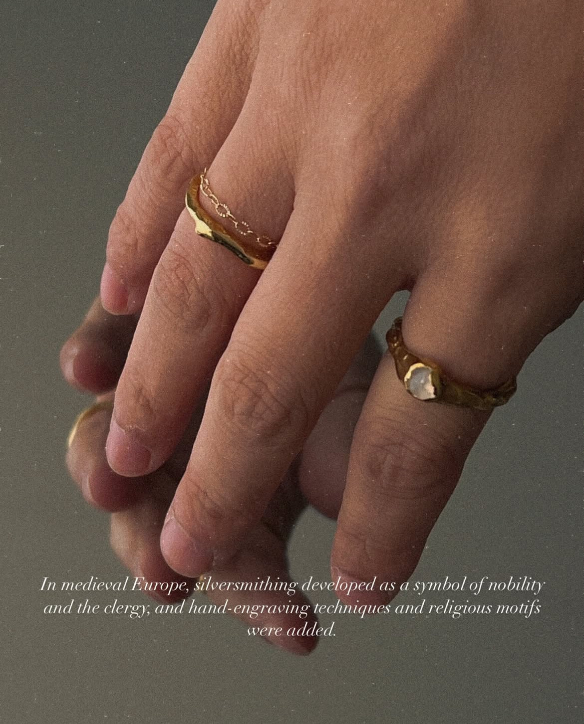 3 types chain ring 【 K10 yellow gold 】