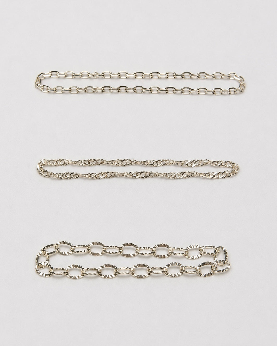 3 types chain ring 【 K10 yellow gold 】